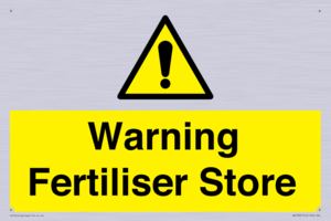 Warning Fertiliser Store